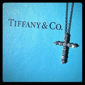 COPY - TIFFANY & CO DIAMOND CROSS 20 INCH CHAIN